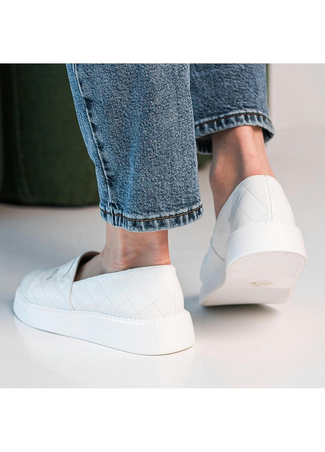 Fashion Лофери жіночі Angelina 3906 24 5 Білий лофери білий з штучна шкіра, україна — демісезон (265391602)