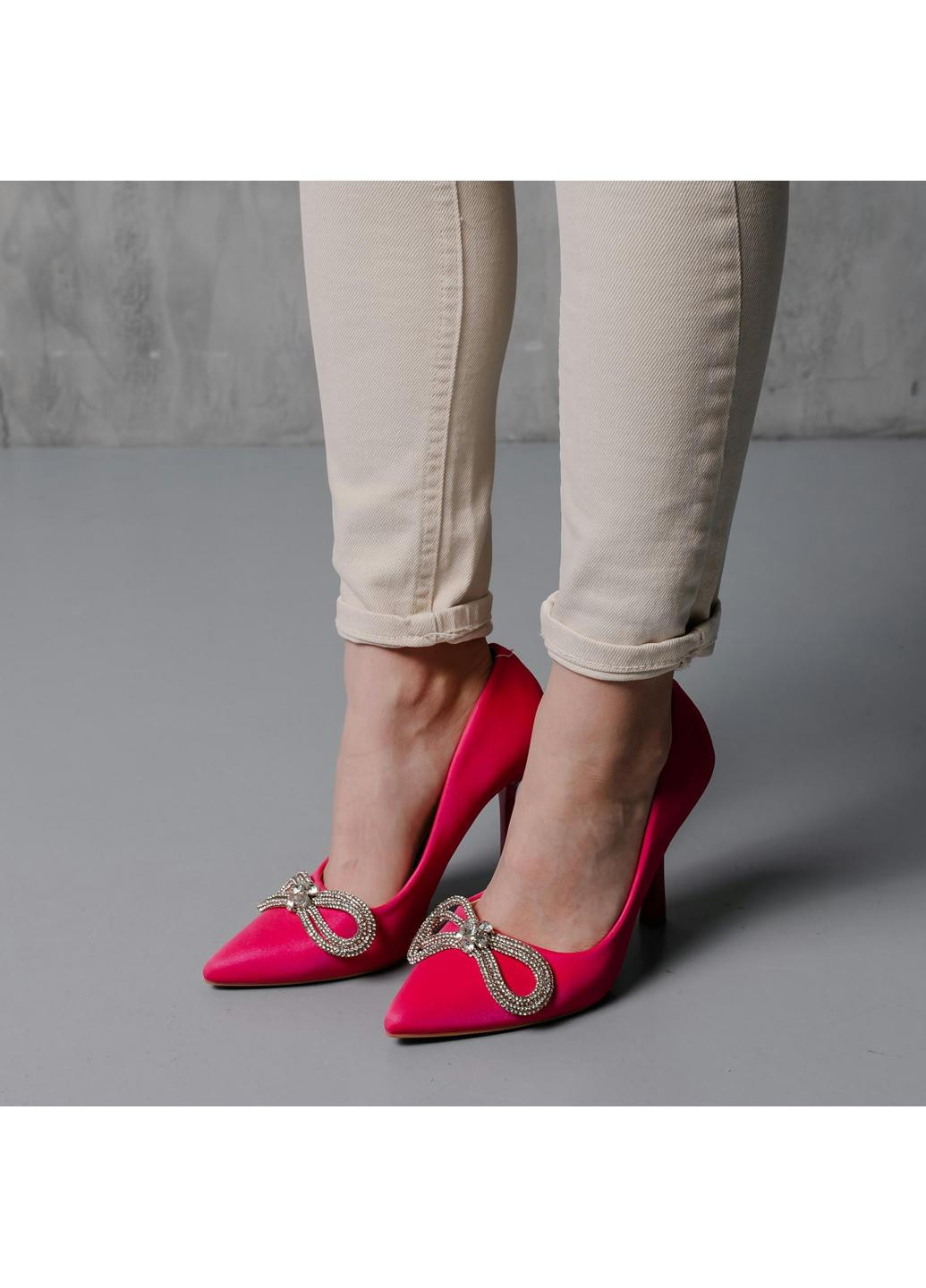 Жіночі туфлі Bow 3995 24 5 Рожевий Fashion (265391504)