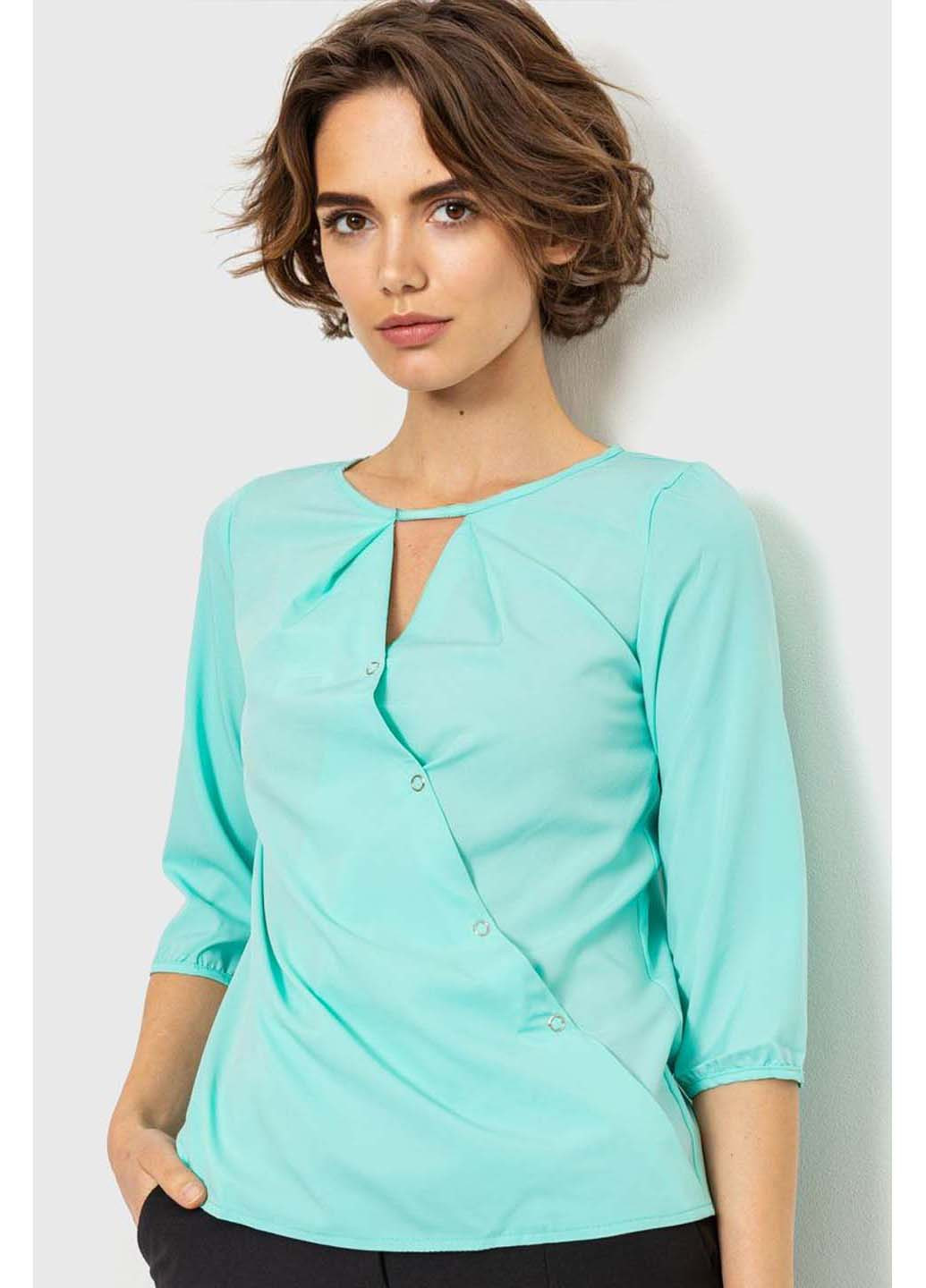 Мятная демисезонная блуза Ager
