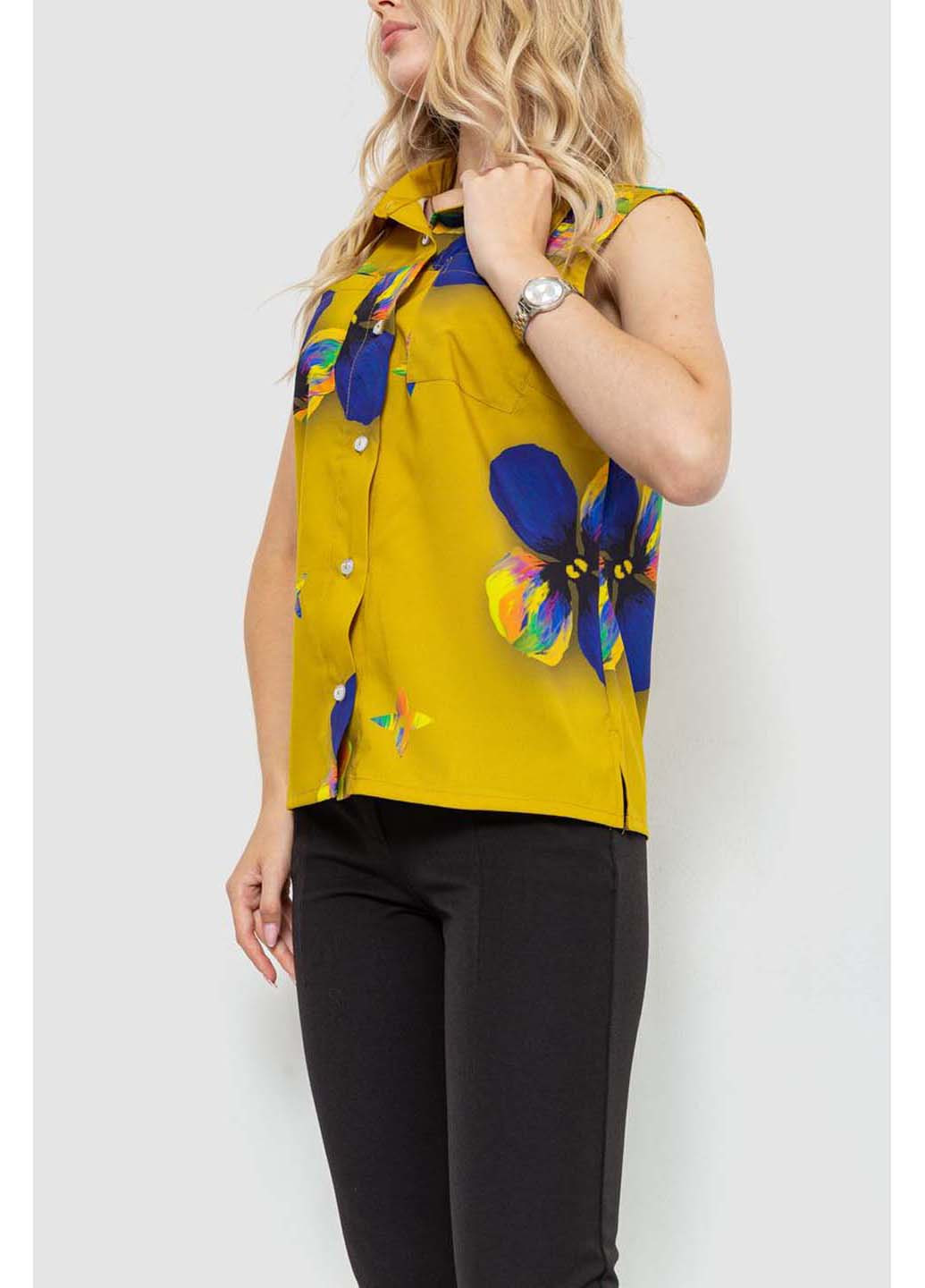 Оливковая демисезонная блуза Ager