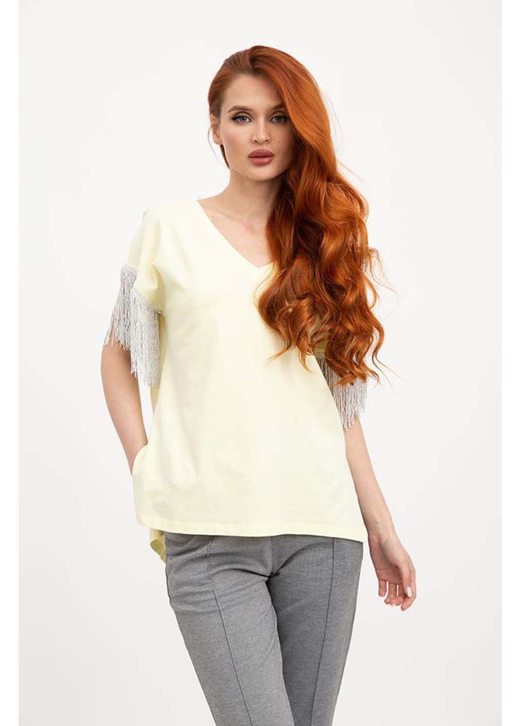 Жовта демісезонна блуза Ager
