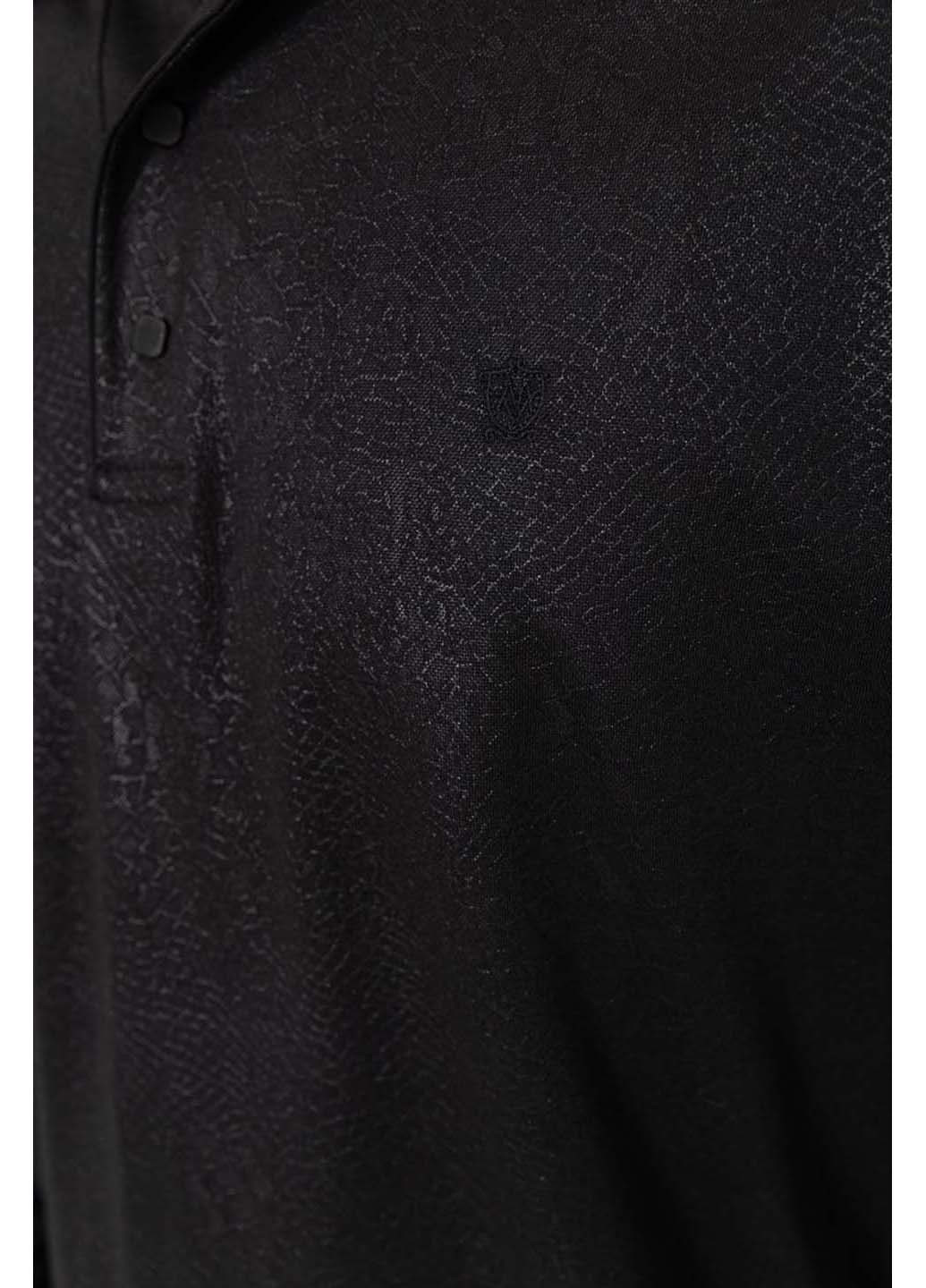 Черная футболка-поло для мужчин Ager
