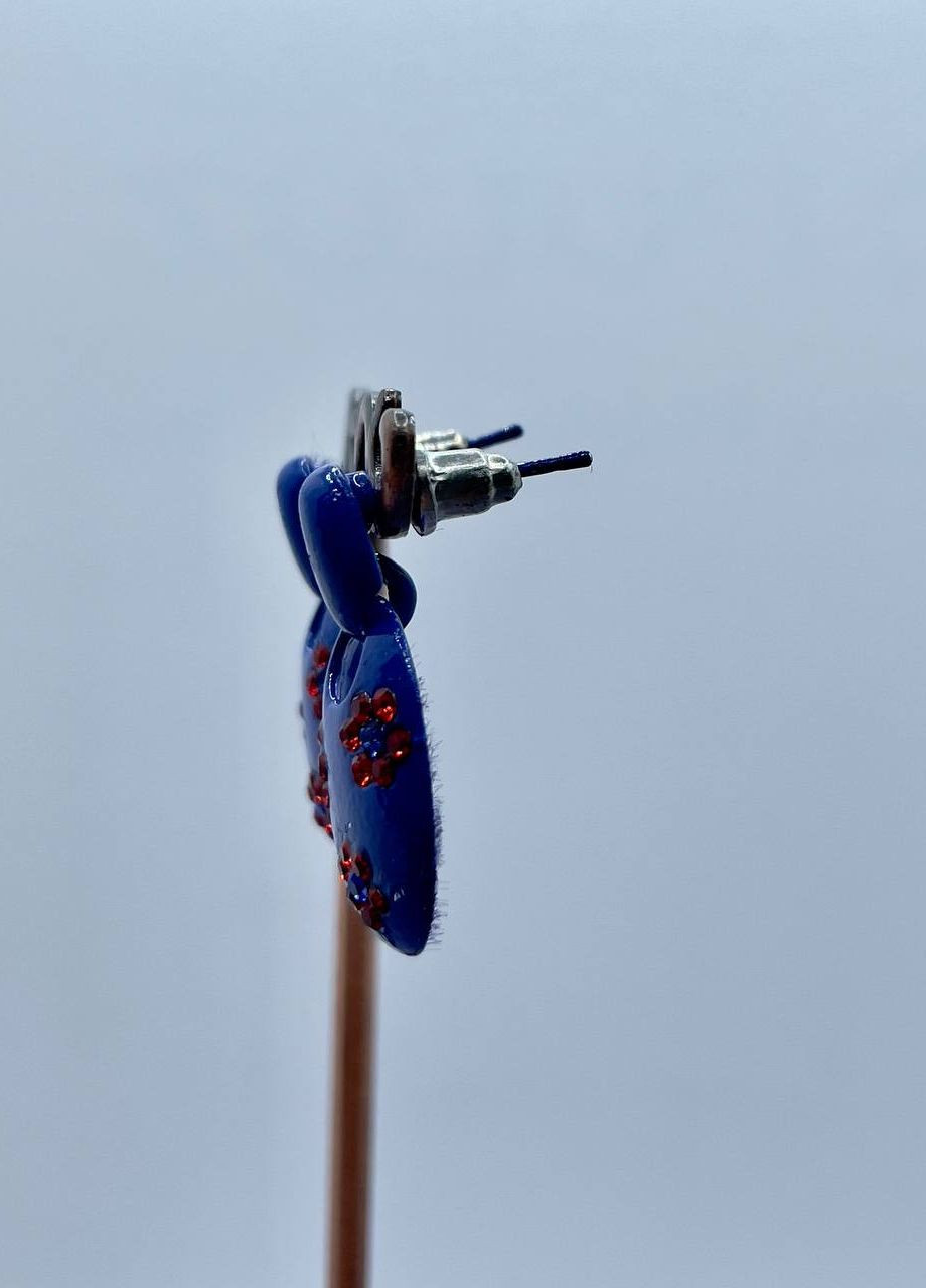 Сережки металеві овальні No Brand (265329825)