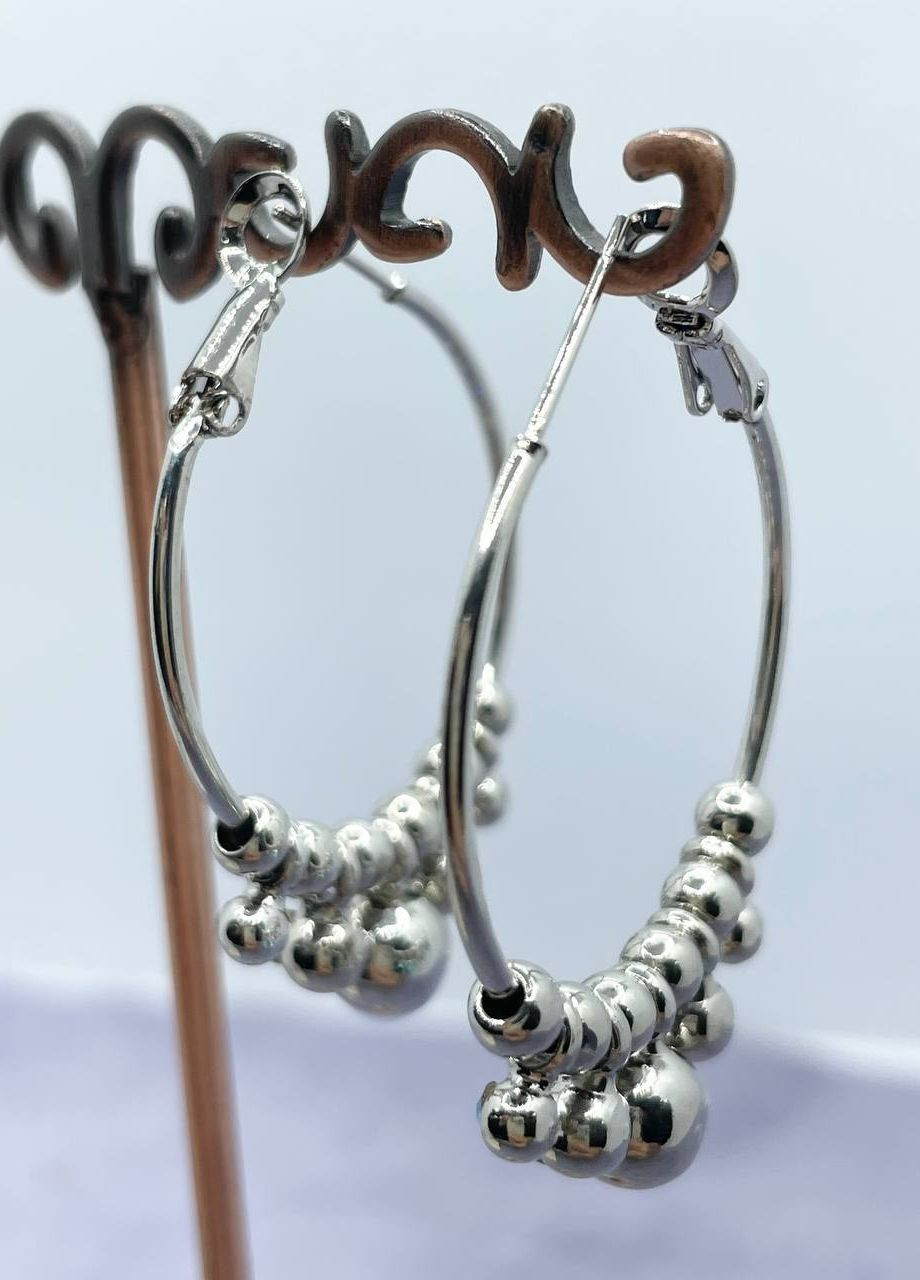 Серьги металлические кольца No Brand (265329845)