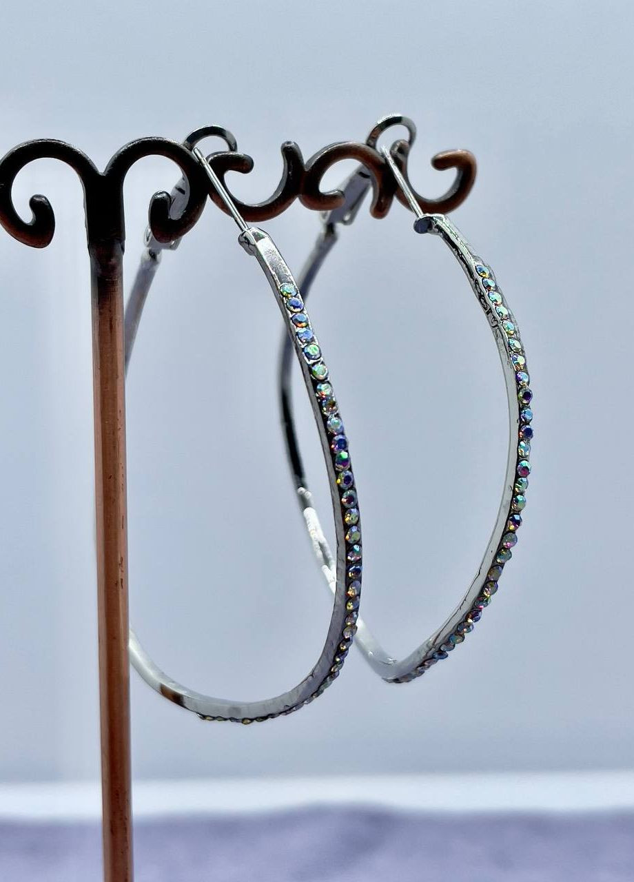 Сережки металеві кільця No Brand (265329787)