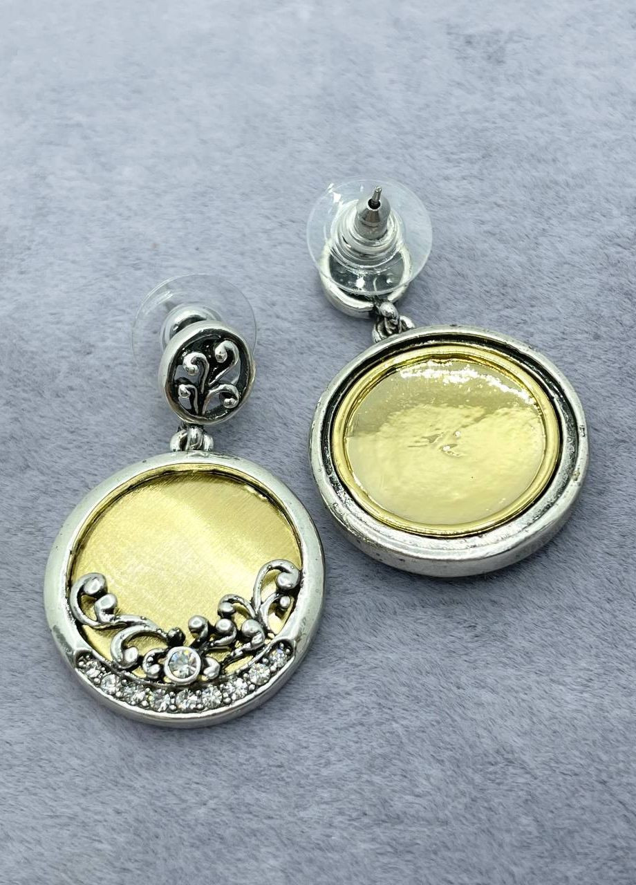 Сережки металеві круглі No Brand (265329802)