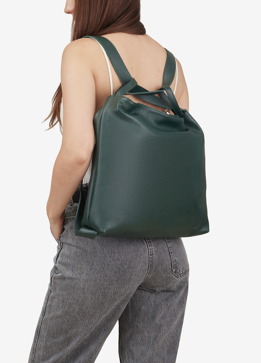 Сумка-рюкзак женская кожаная шоппер большая Shopper Regina Notte (265403247)