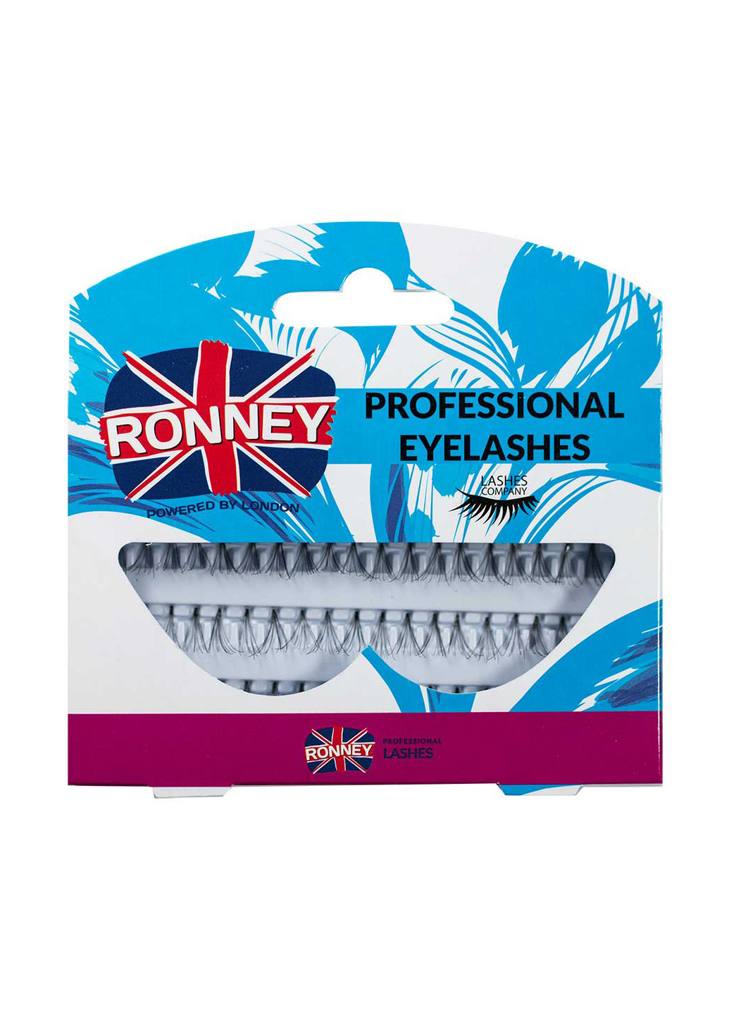 Накладные ресницы Professional Eyelashes 00036 пучки по 5 волосков без узла RONNEY (265532324)