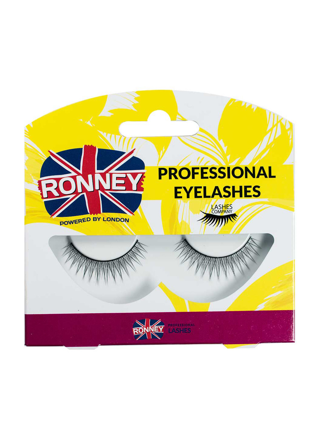 Накладні вії Professional Eyelashes 00016 одиночні синтетичні довжина 33 мм RONNEY (265532322)