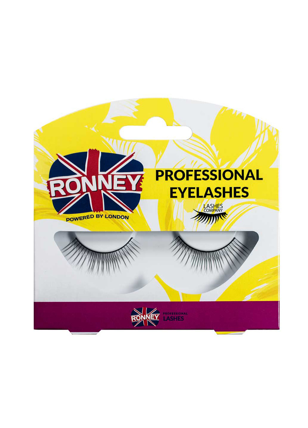 Накладні вії Professional Eyelashes 00020 одиночні синтетичні довжина 30 мм RONNEY (265532328)