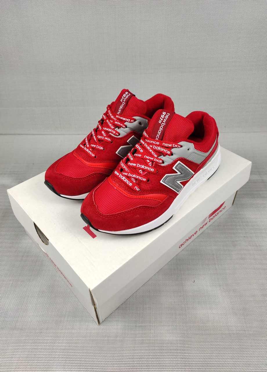 Красные кроссовки женские подростковые new balance 997h red&silver 37-41 38 No Brand