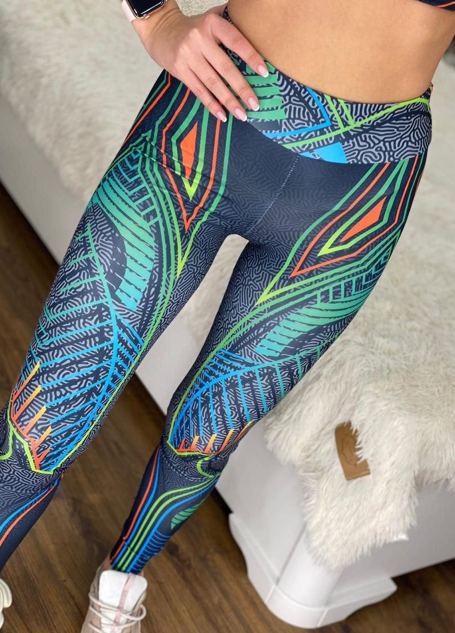 Женский фитнес костюм спортивные лосины и топ для занятий спортом ААА (265536651)