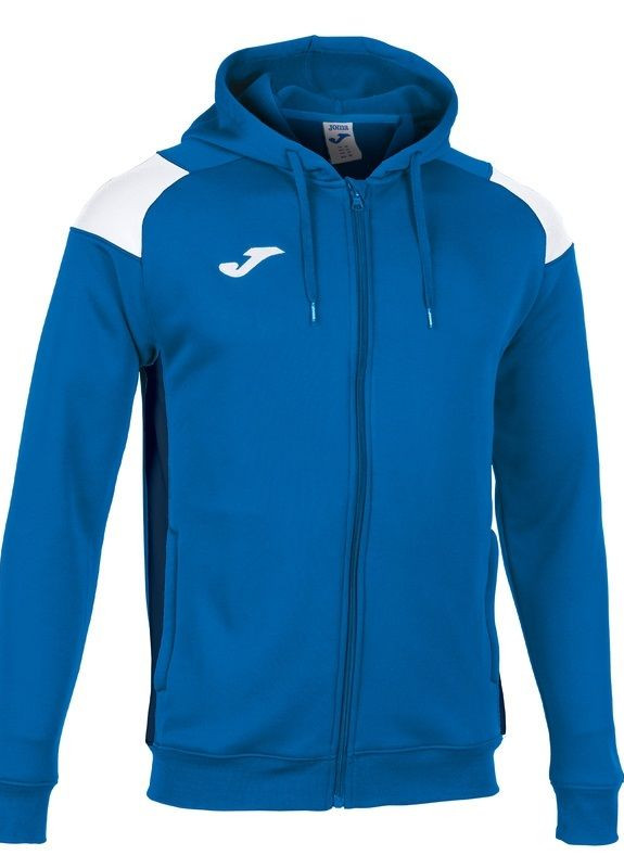 Олімпійка CREW III з капюшоном синя, білі вставки Joma (265416760)
