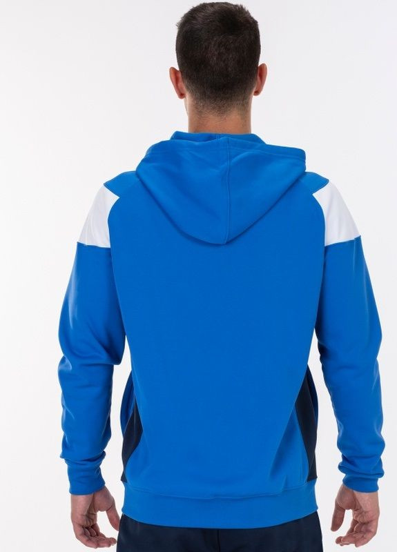 Олімпійка CREW III з капюшоном синя, білі вставки Joma (265416760)
