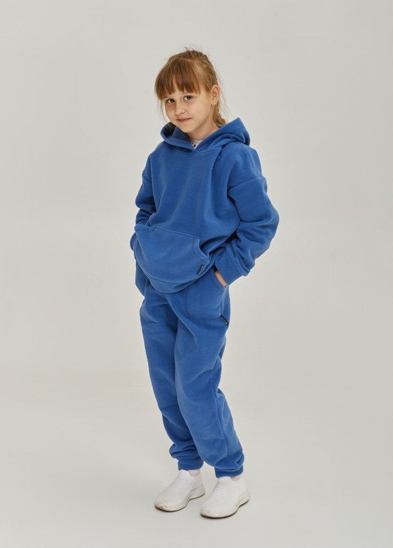 Дитячий флісовий костюм Синій ThermoX jeans kids (265416897)