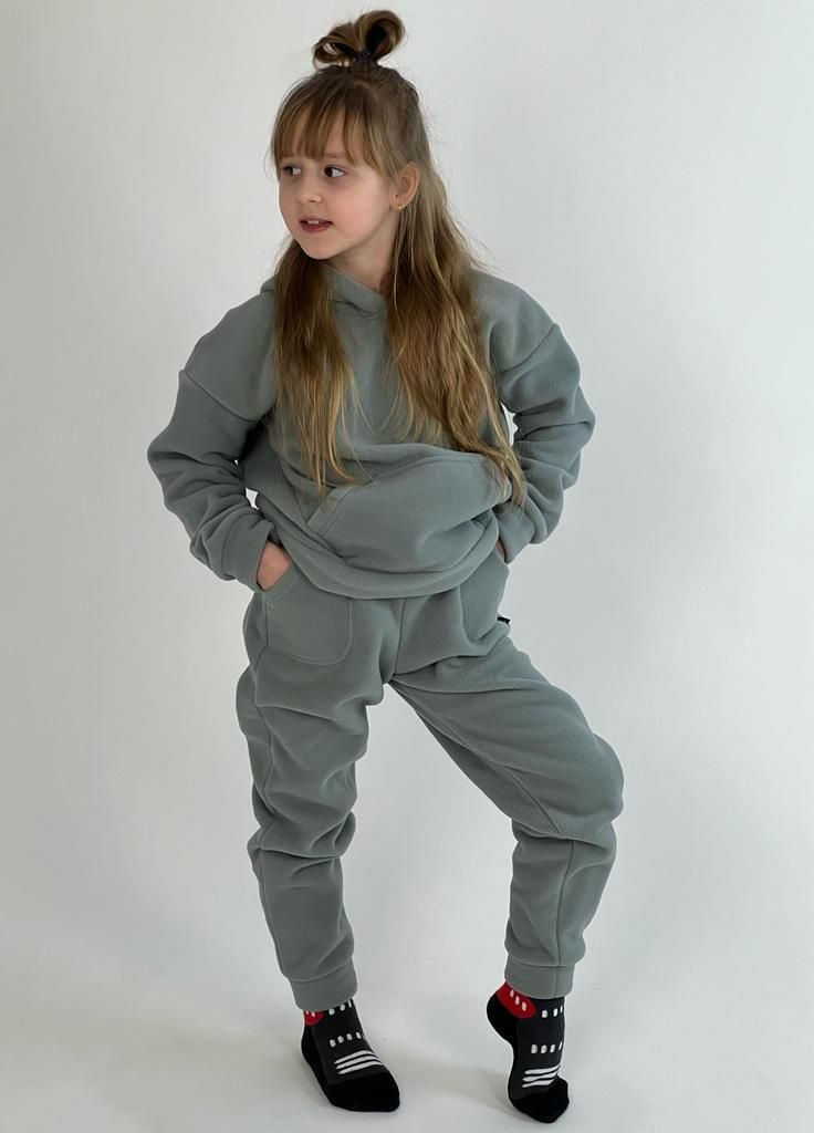 Дитячий флісовий костюм Сірий ThermoX secret fog kids (265416894)