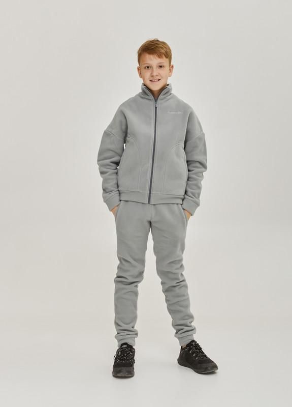Дитячий флісовий костюм для хлопчика Сірий ThermoX secret fog kids (265416893)