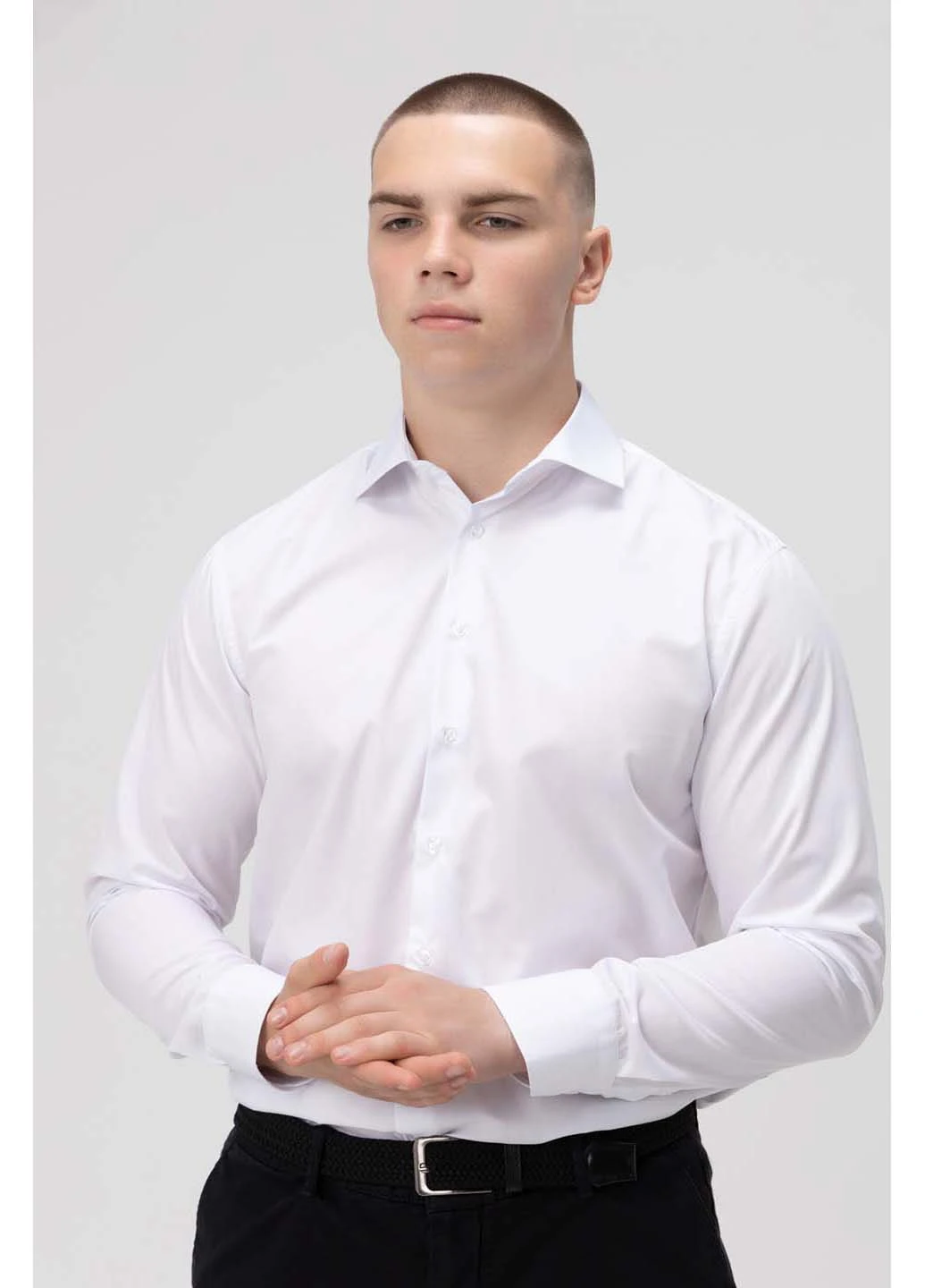Белая кэжуал рубашка Onme