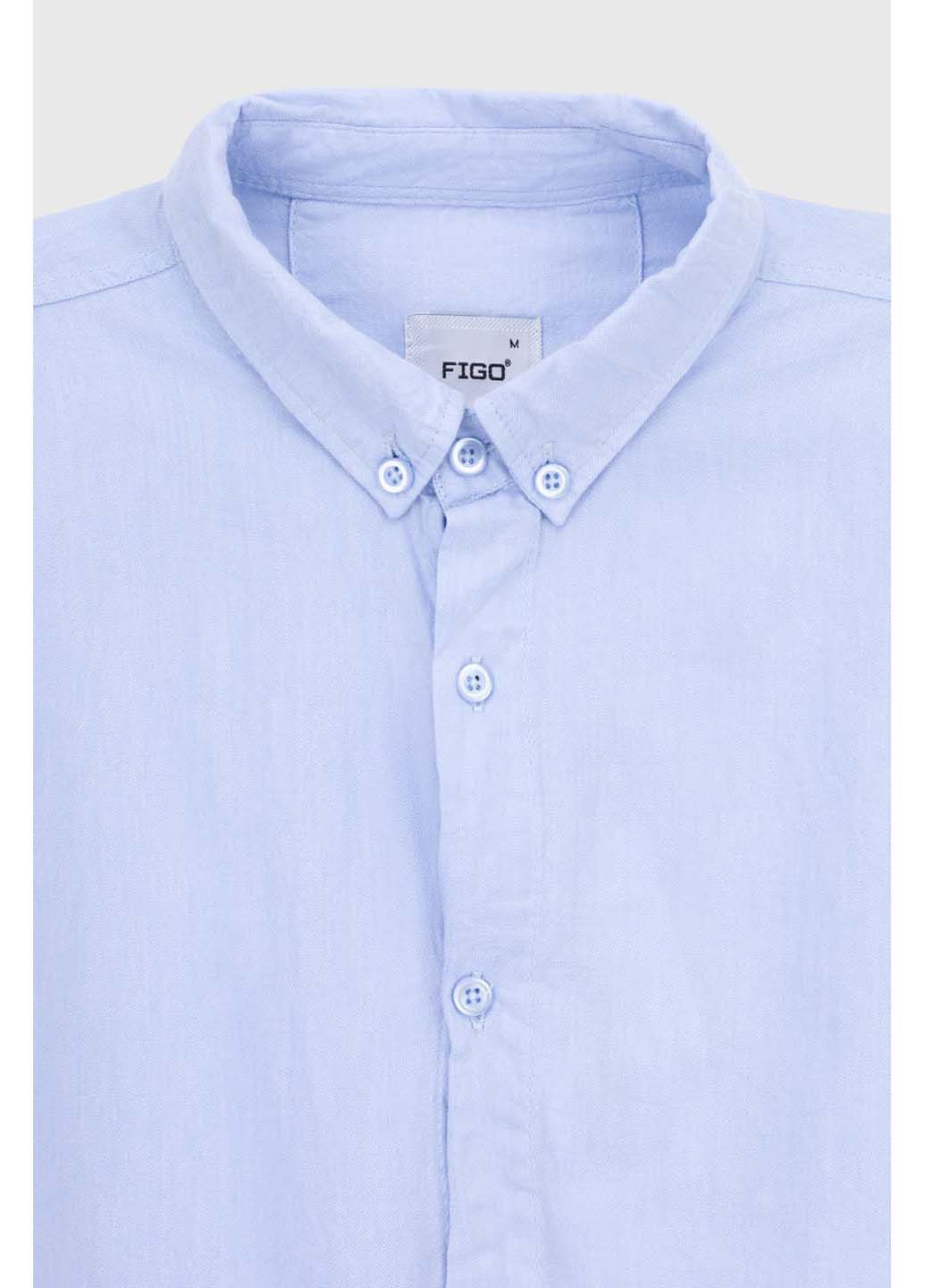 Голубой кэжуал рубашка Figo