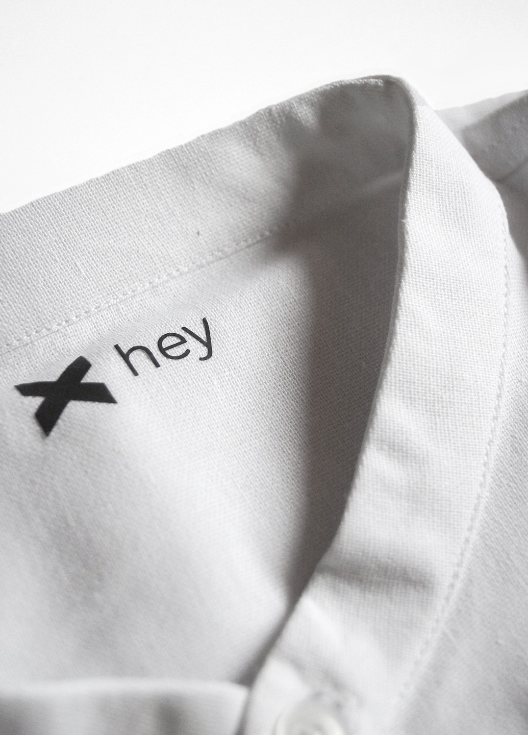 Белая праздничный рубашка однотонная X hey
