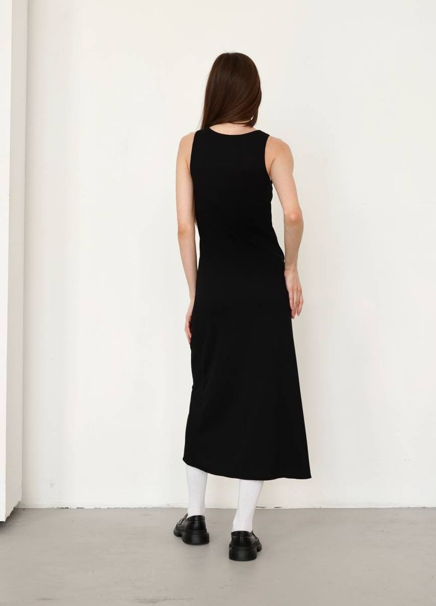 Черное повседневный платье romashka Ромашка однотонное