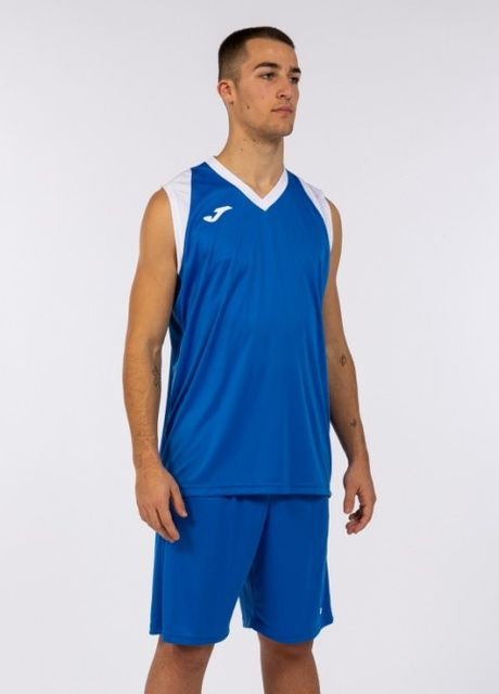 Комплект баскетбольной формы сине-белый FINAL II 102849.702 Joma (265543135)