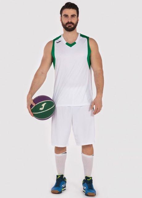 Комплект баскетбольної форми біло-зелений FINAL 101115.213 Joma (265543134)