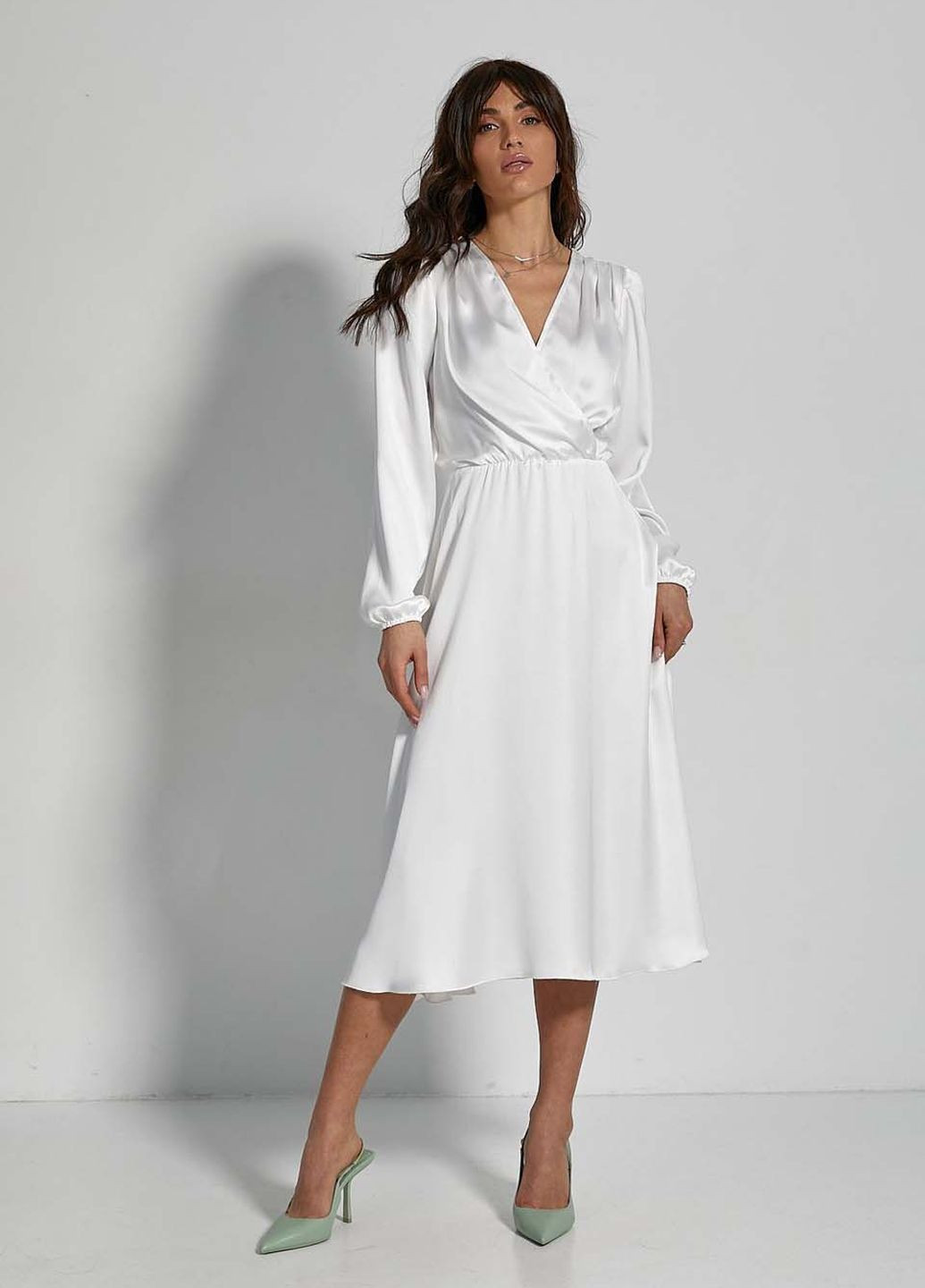 Молочна повсякденний сукня SL-Fashion