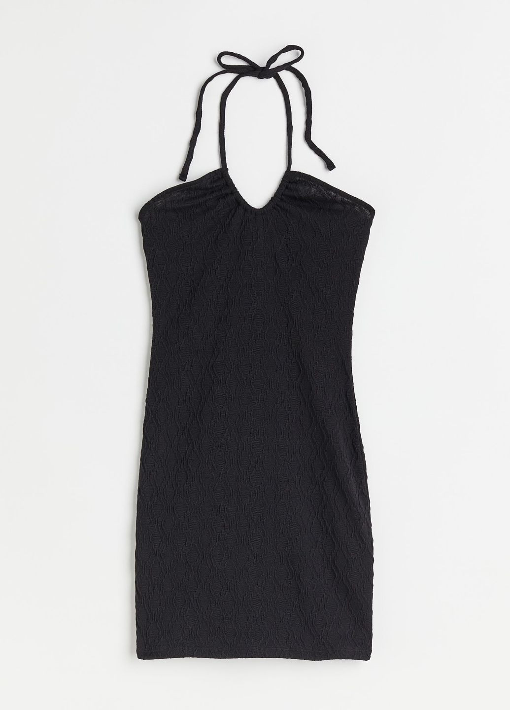 Черное повседневный платье H&M однотонное