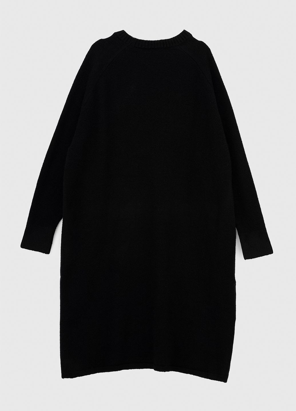 Черное повседневный платье No Brand однотонное
