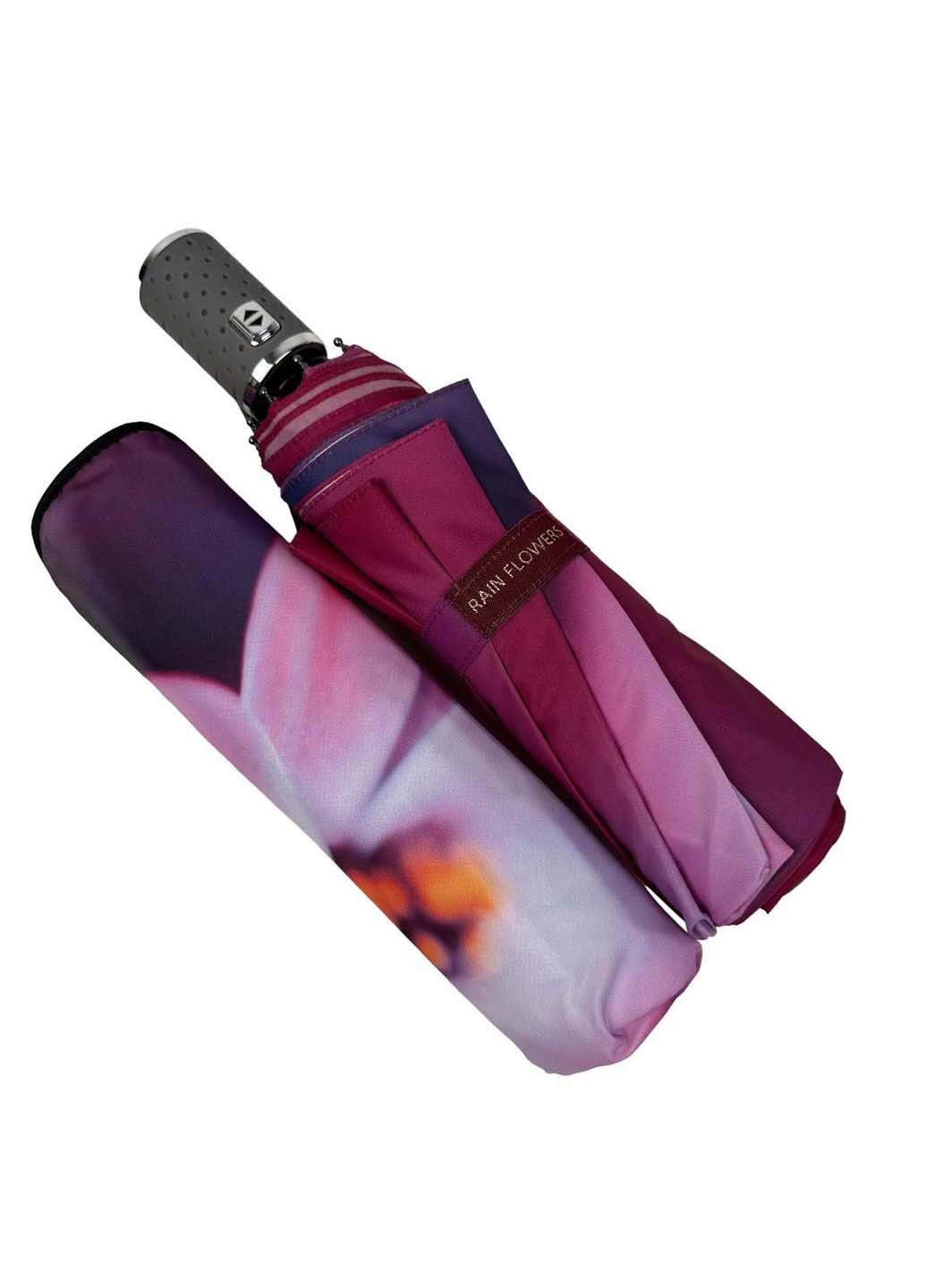 Комбинированный женский зонт-автомат в подарочной упаковке с платком Rain (265992239)