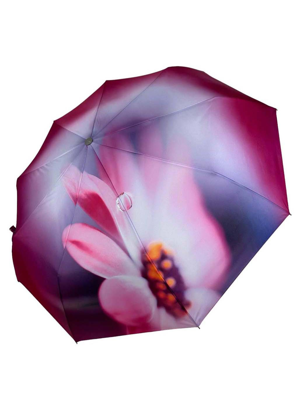 Комбинированный женский зонт-автомат в подарочной упаковке с платком Rain (265992239)