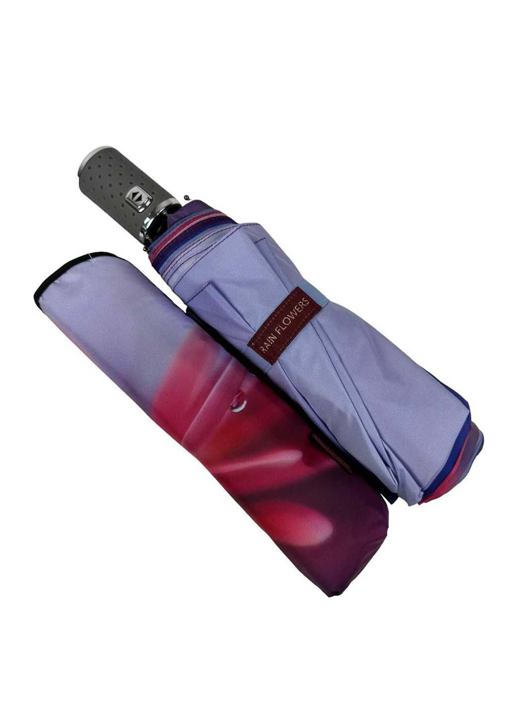 Комбінована жіноча парасолька-автомат у подарунковій упаковці з хустинкою Rain (265992243)