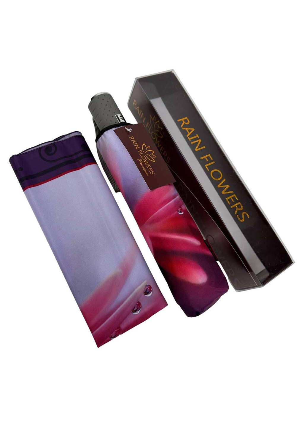 Комбінована жіноча парасолька-автомат у подарунковій упаковці з хустинкою Rain (265992243)