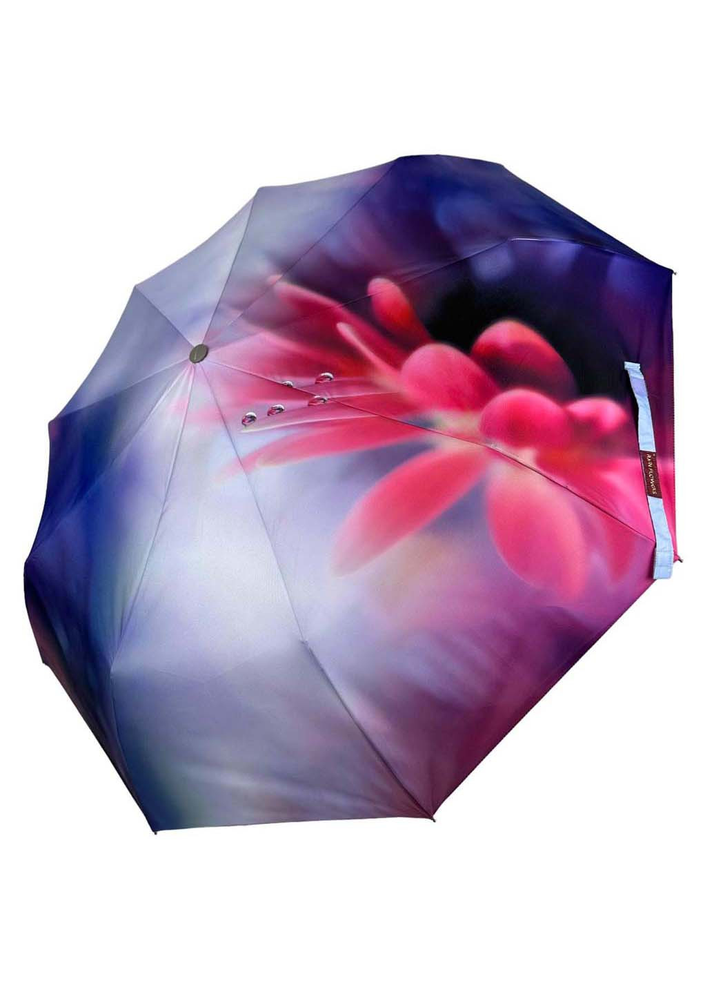 Комбінована жіноча парасолька-автомат у подарунковій упаковці з хустинкою Rain (265992243)