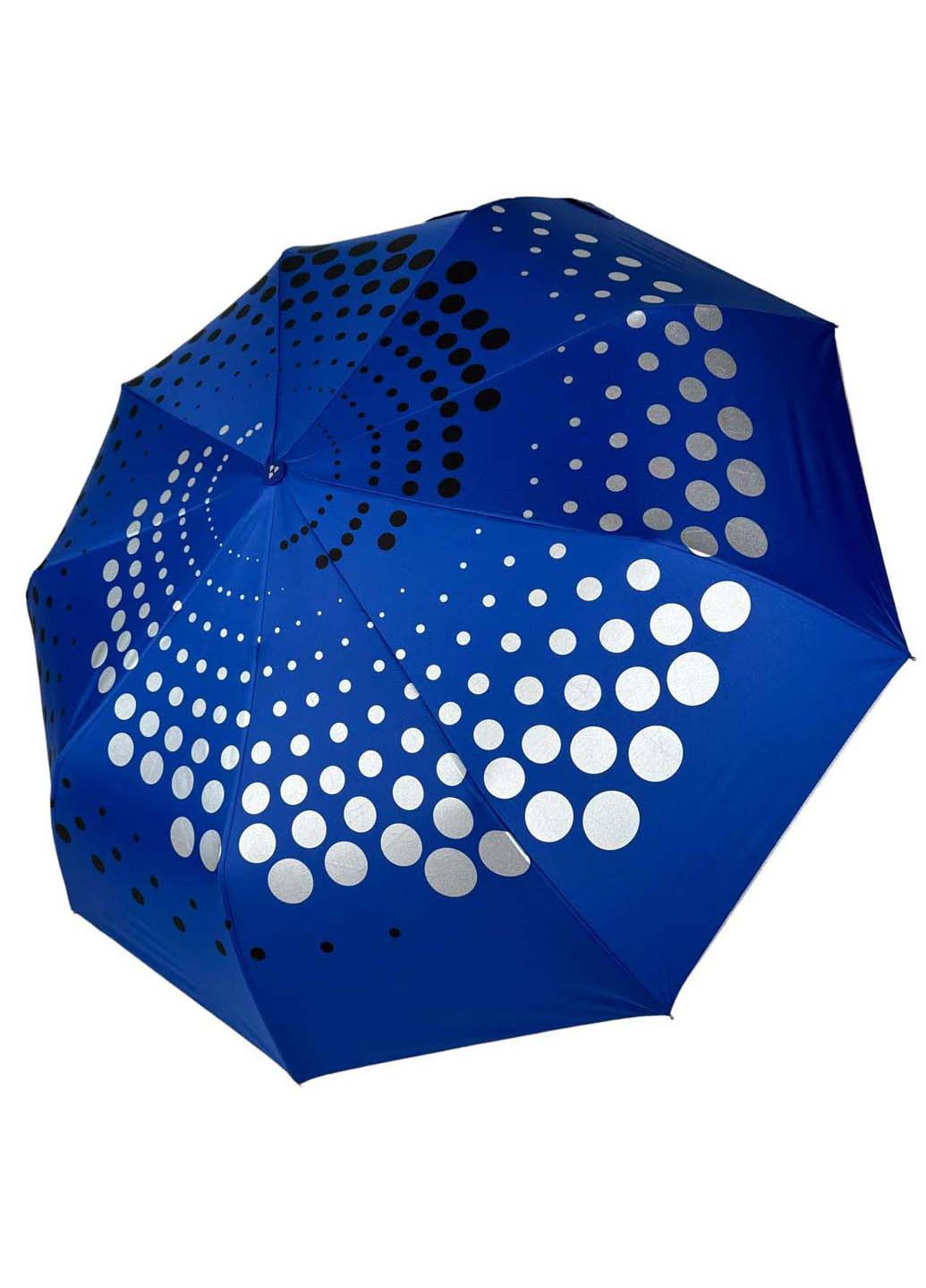 Складна парасоля напівавтомат з абстрактним принтом Серебряный Дождь (265992132)