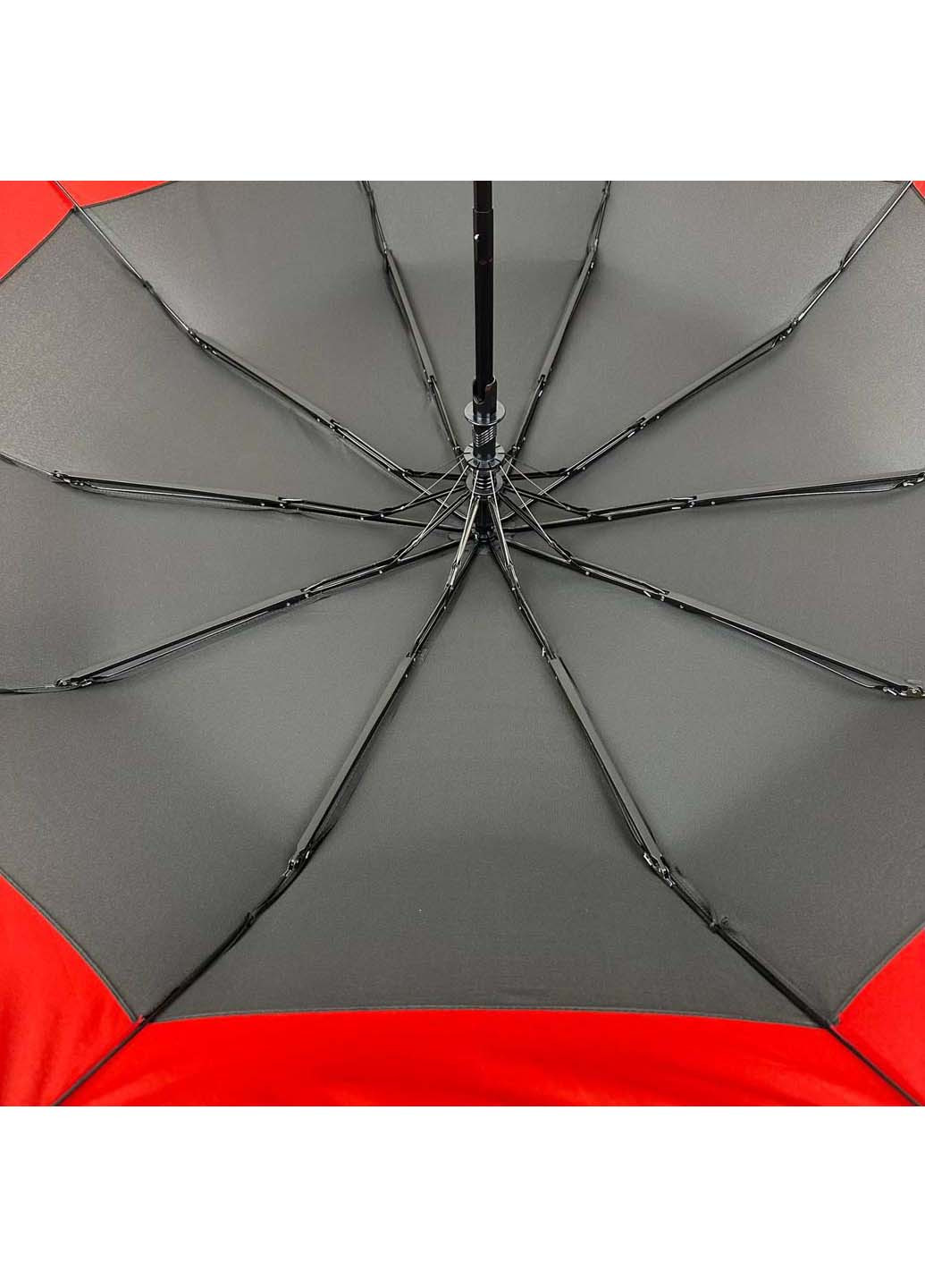 Складна парасоля напівавтомат зі смужкою по краю Bellissima (265992068)