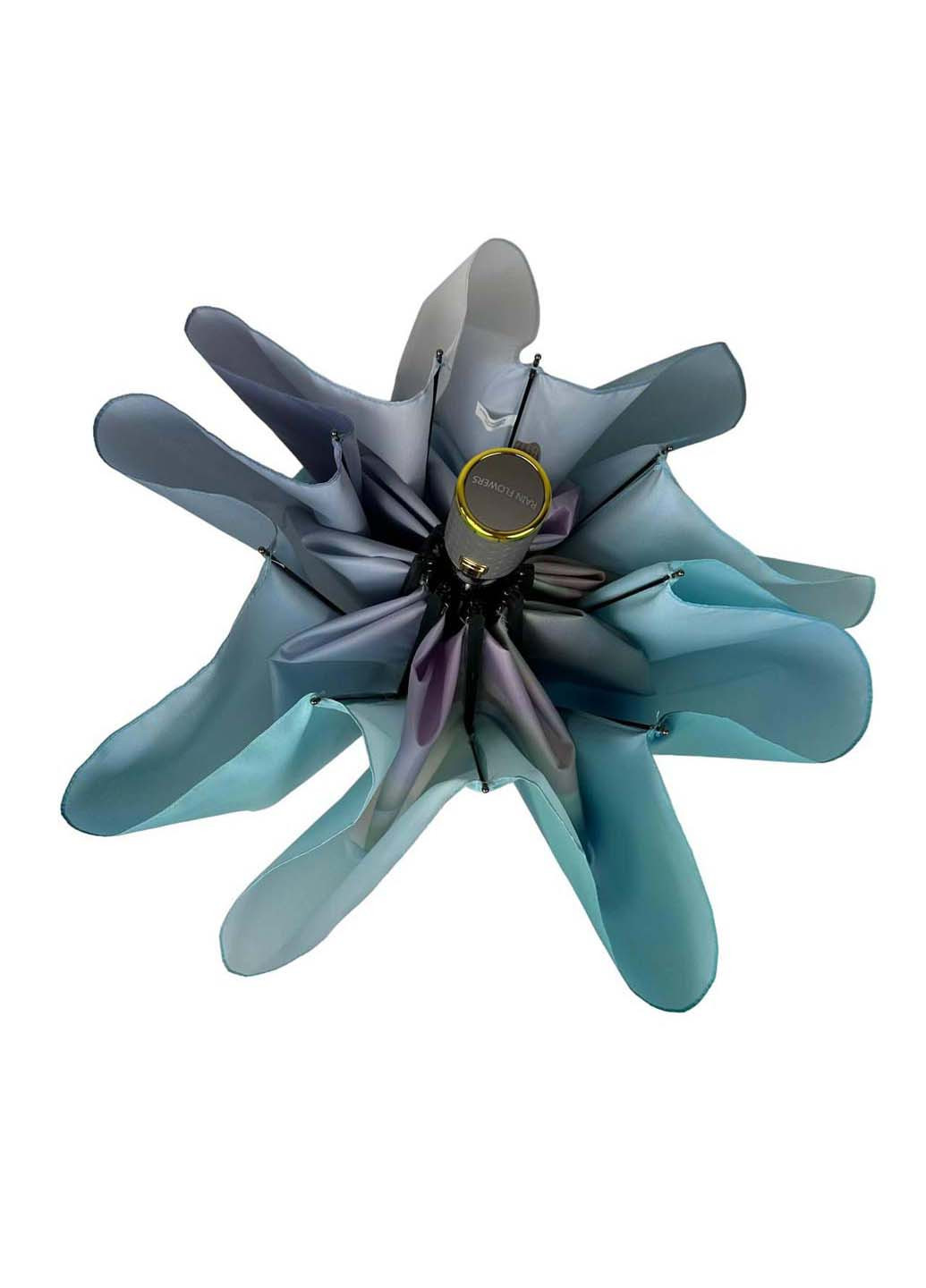 Комбинированный женский зонт-автомат в подарочной упаковке с платком Rain (265992233)