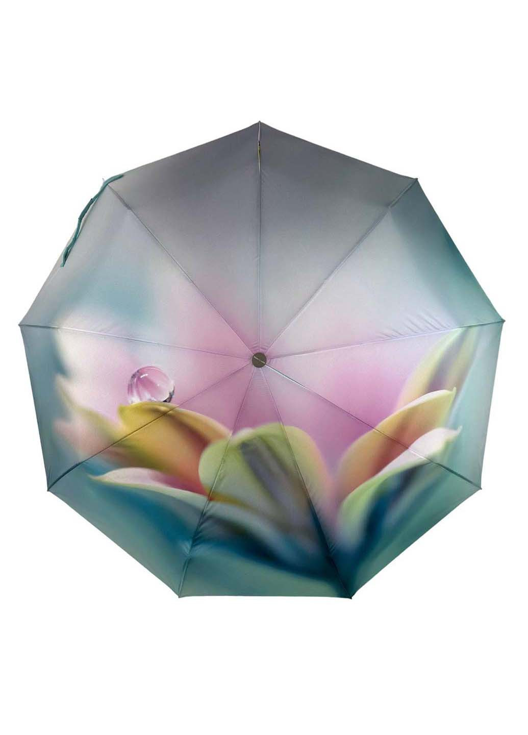 Комбинированный женский зонт-автомат в подарочной упаковке с платком Rain (265992233)