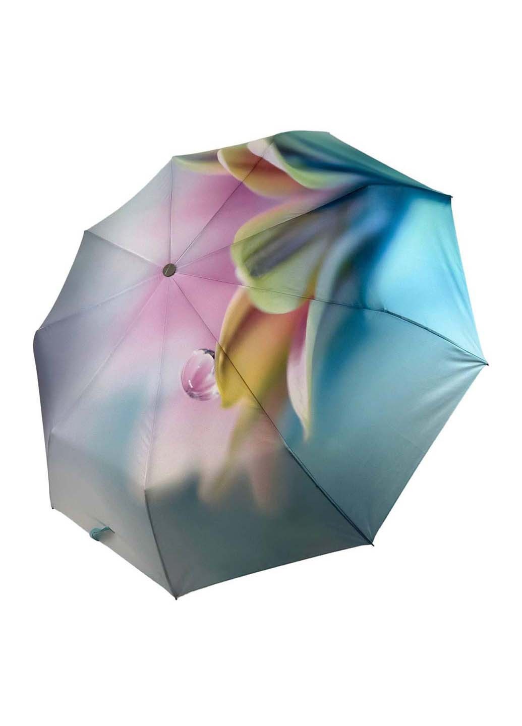 Комбинированный женский зонт-автомат в подарочной упаковке с платком Rain (265992233)