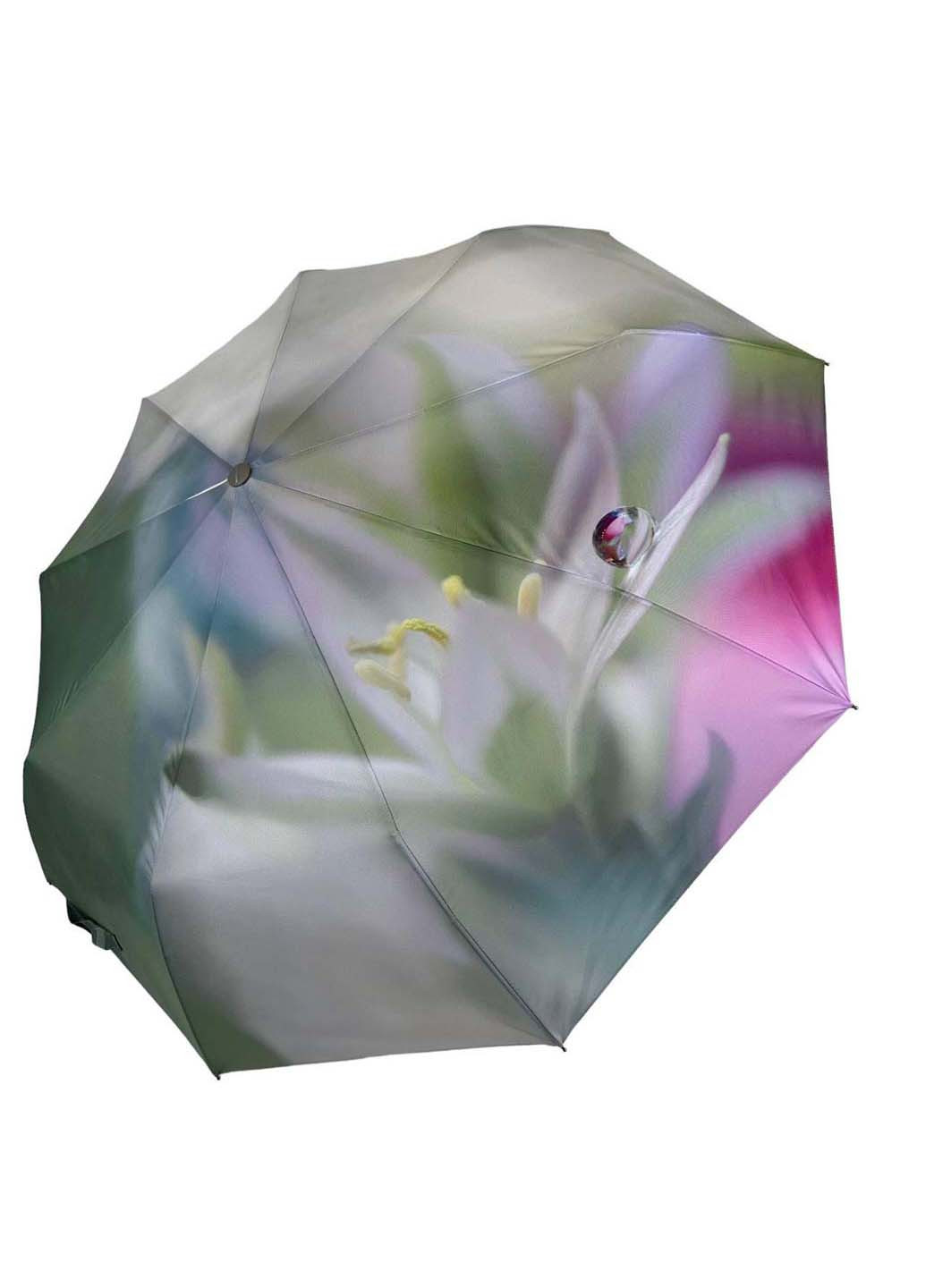 Комбінована жіноча парасолька-автомат у подарунковій упаковці з хустинкою Rain (265992226)