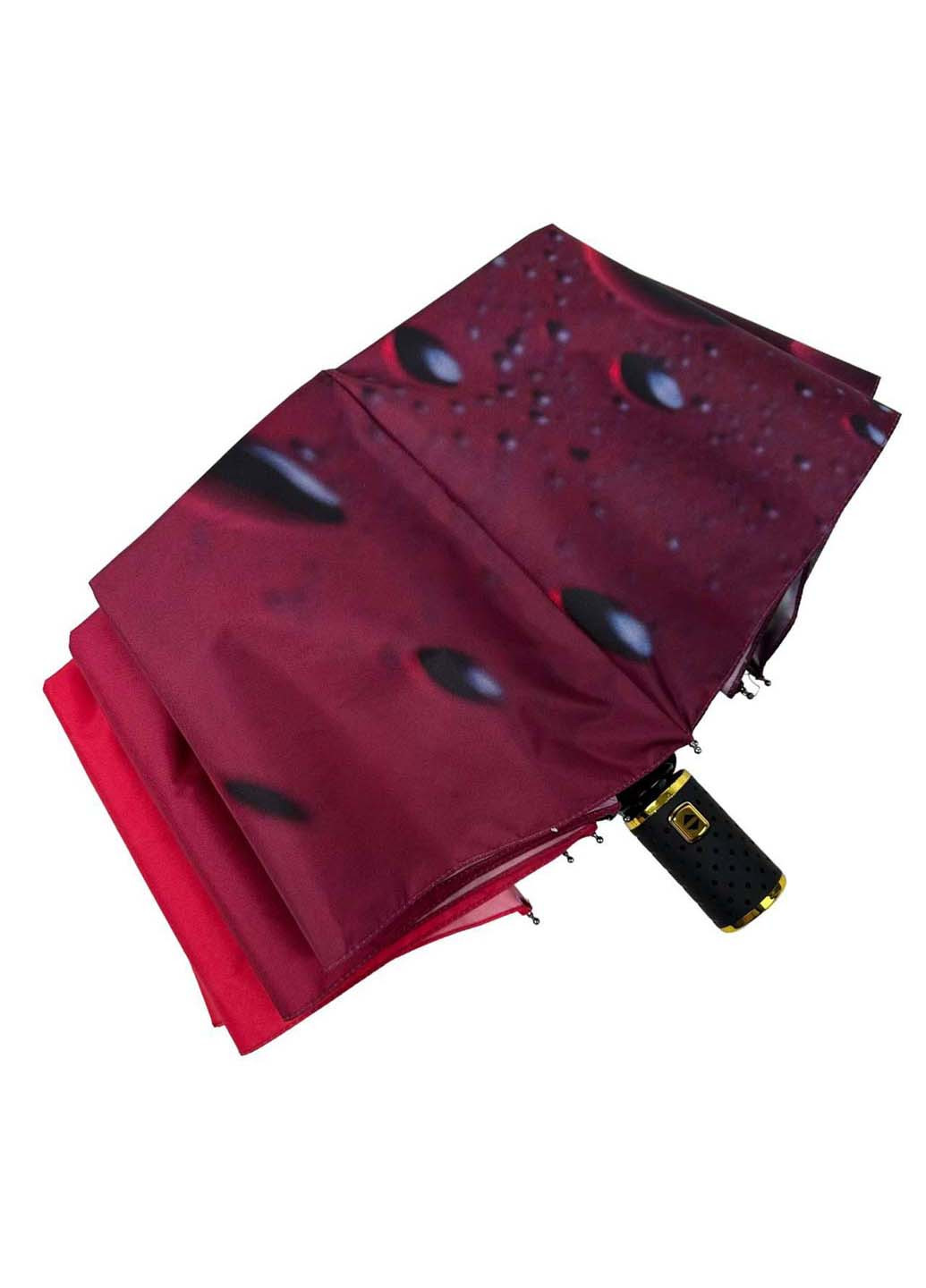 Червона жіноча парасолька-автомат у подарунковій упаковці з хустинкою Rain (265992231)