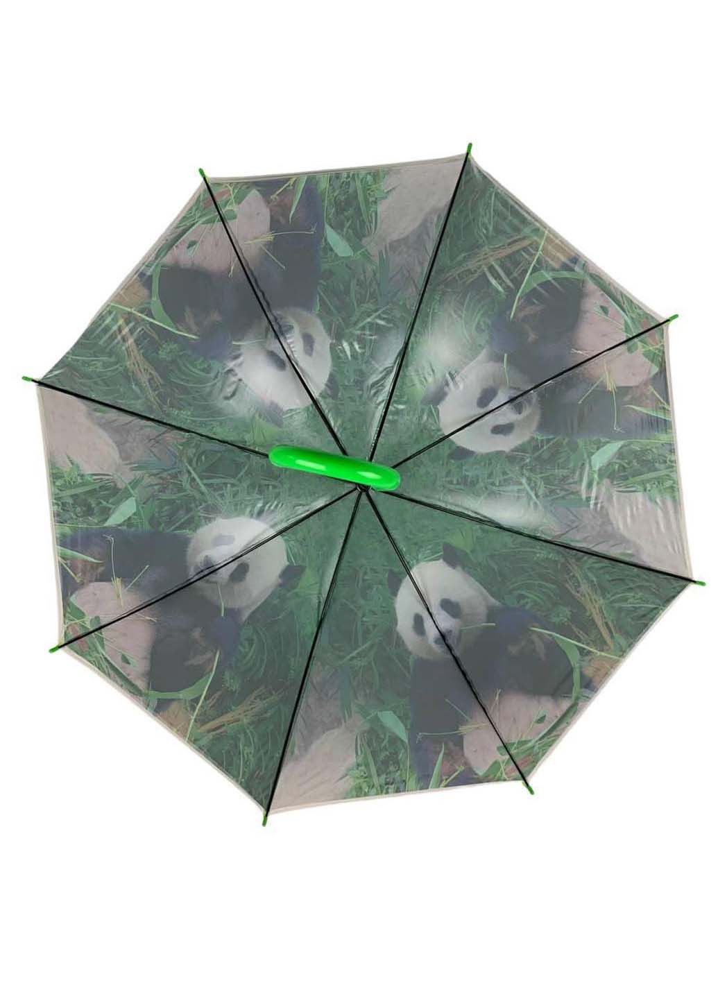 Женский зонт-трость полуавтомат с зеленой ручкой Swift (265992152)