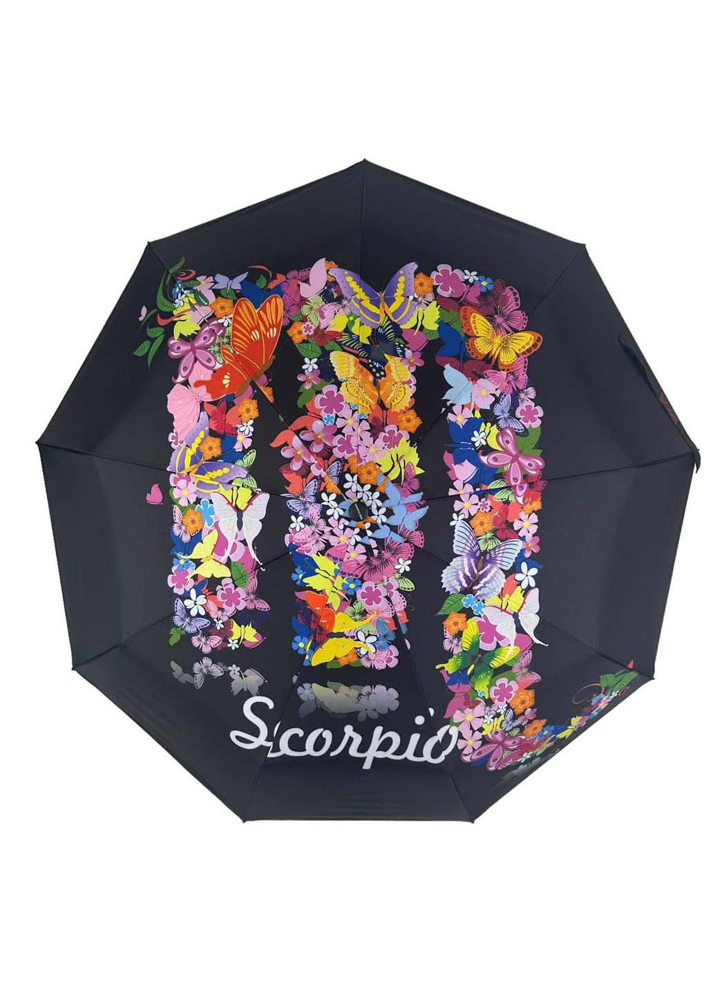 Женский зонт-автомат "Зодиак" в подарочной упаковке с платком Rain (265992223)