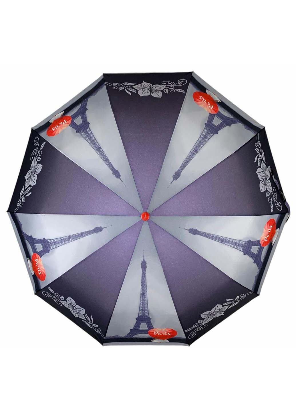 Жіноча складна парасоля автомат c принтом Flagman (265992093)