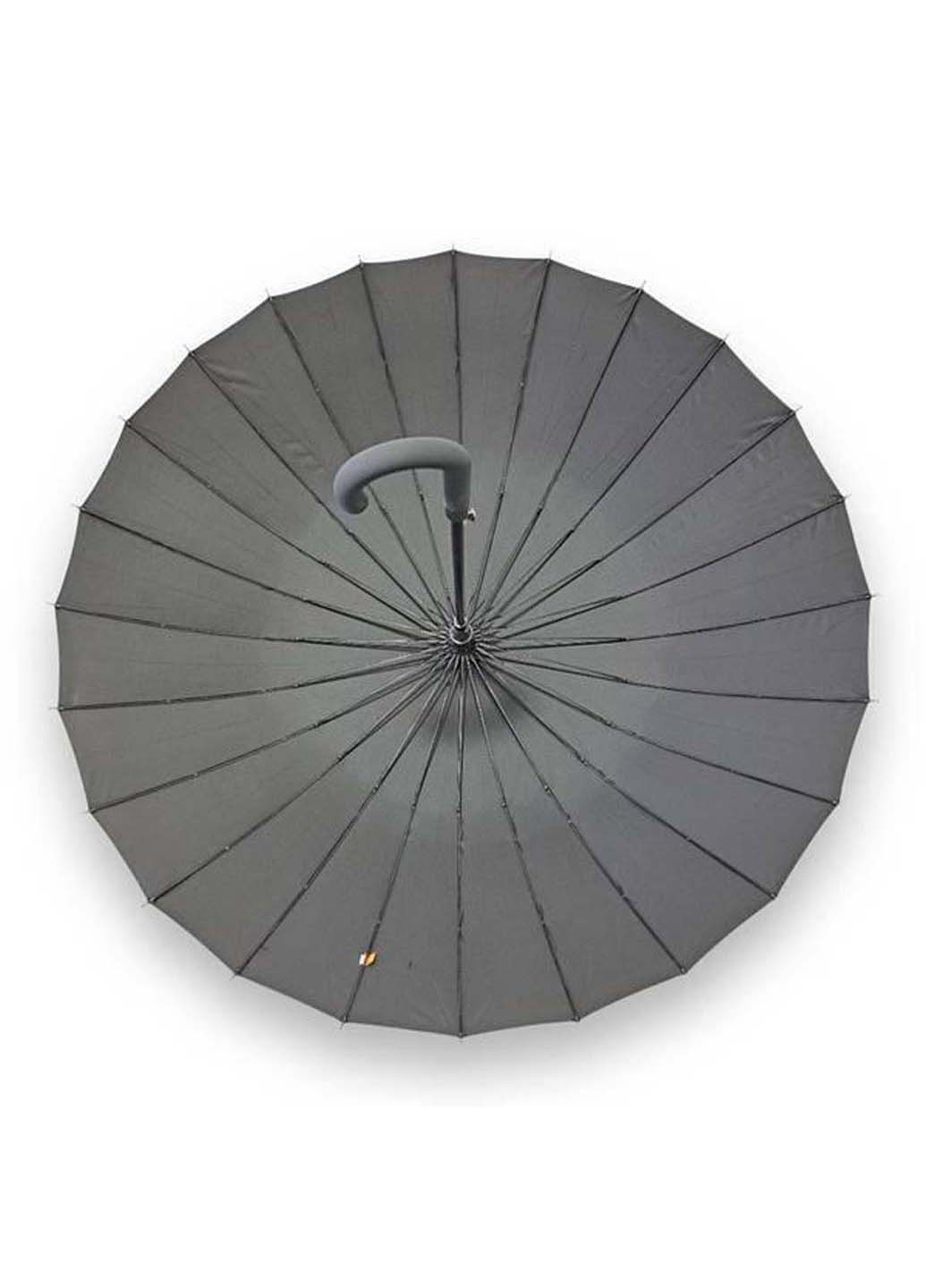 Чорна чорна парасоля-тростина з діаметром купола 115 см на 24 карбонових спиці Frei Regen (265992202)