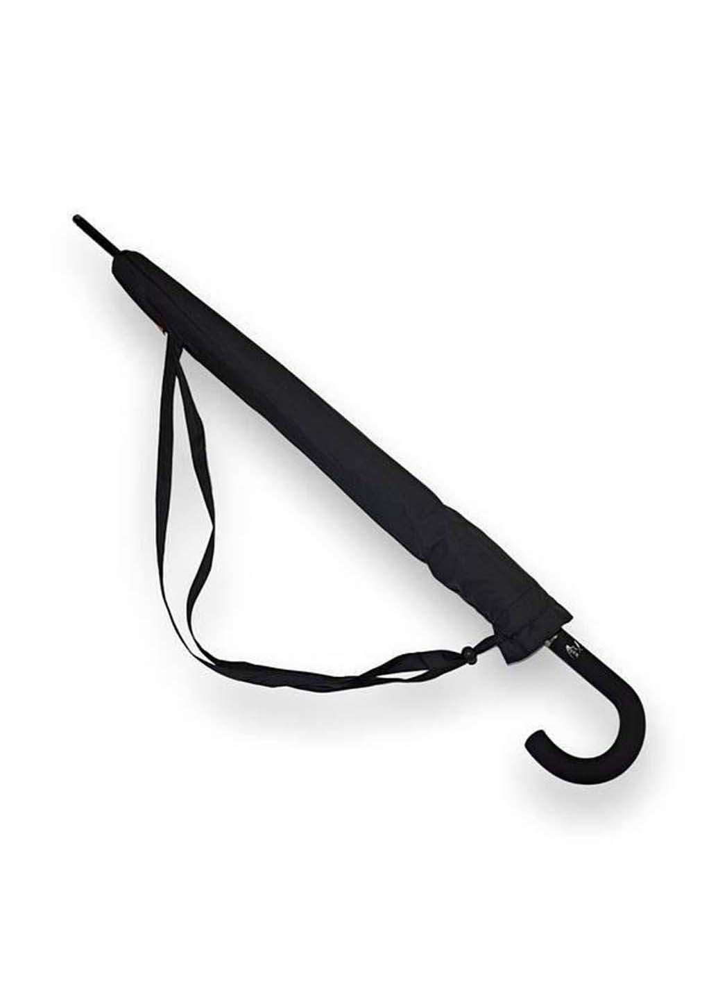 Чорна чорна парасоля-тростина з діаметром купола 115 см на 24 карбонових спиці Frei Regen (265992202)