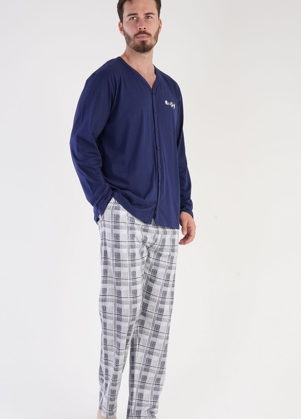 Пижама мужская (лонгслив, штаны) Vienetta (265633497)