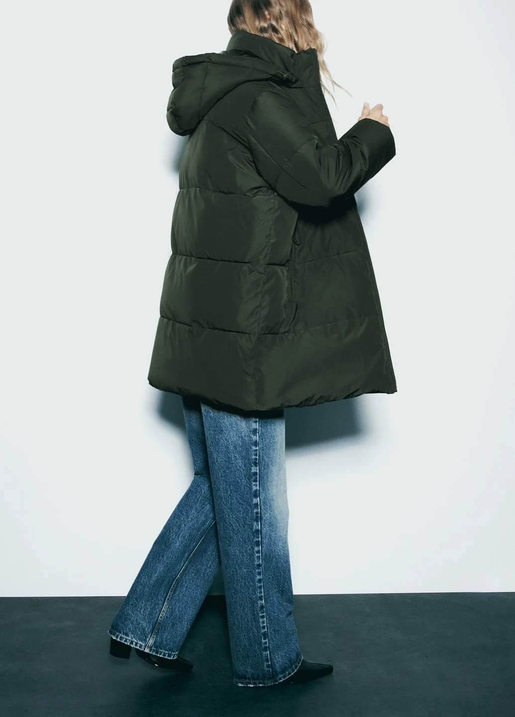 Оливкова (хакі) демісезонна куртка Zara
