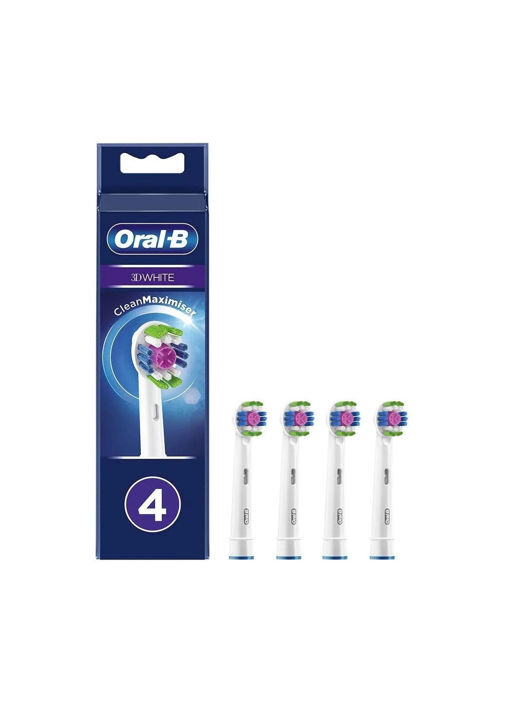 Насадки для зубной щетки 3D White 4 шт. (EB18) Oral-B (266039169)